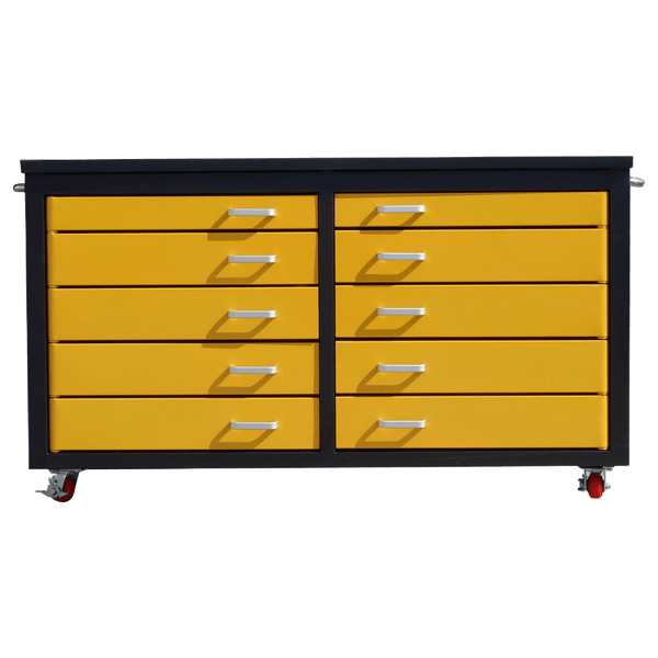 Chery Industrial 6ft Storage Cabinet with Workbench 10 Drawers WW000196