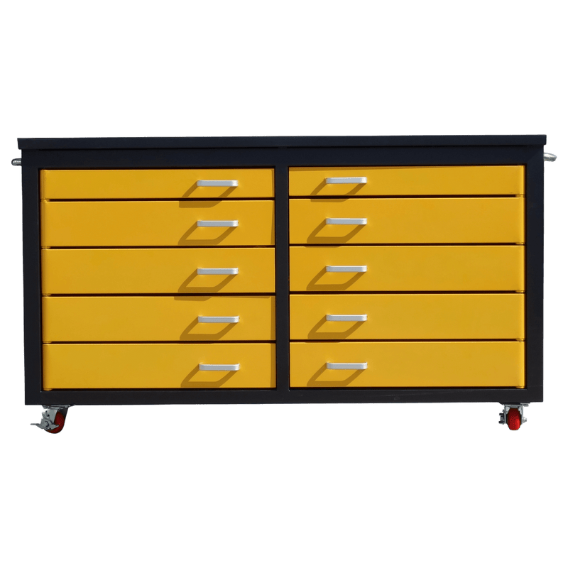 Chery Industrial 6ft Storage Cabinet with Workbench 10 Drawers WW000196