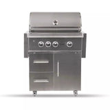 Coyote S-Series 30" Grill, LED Lights, Ceramics Freestanding Grill - C2SL30