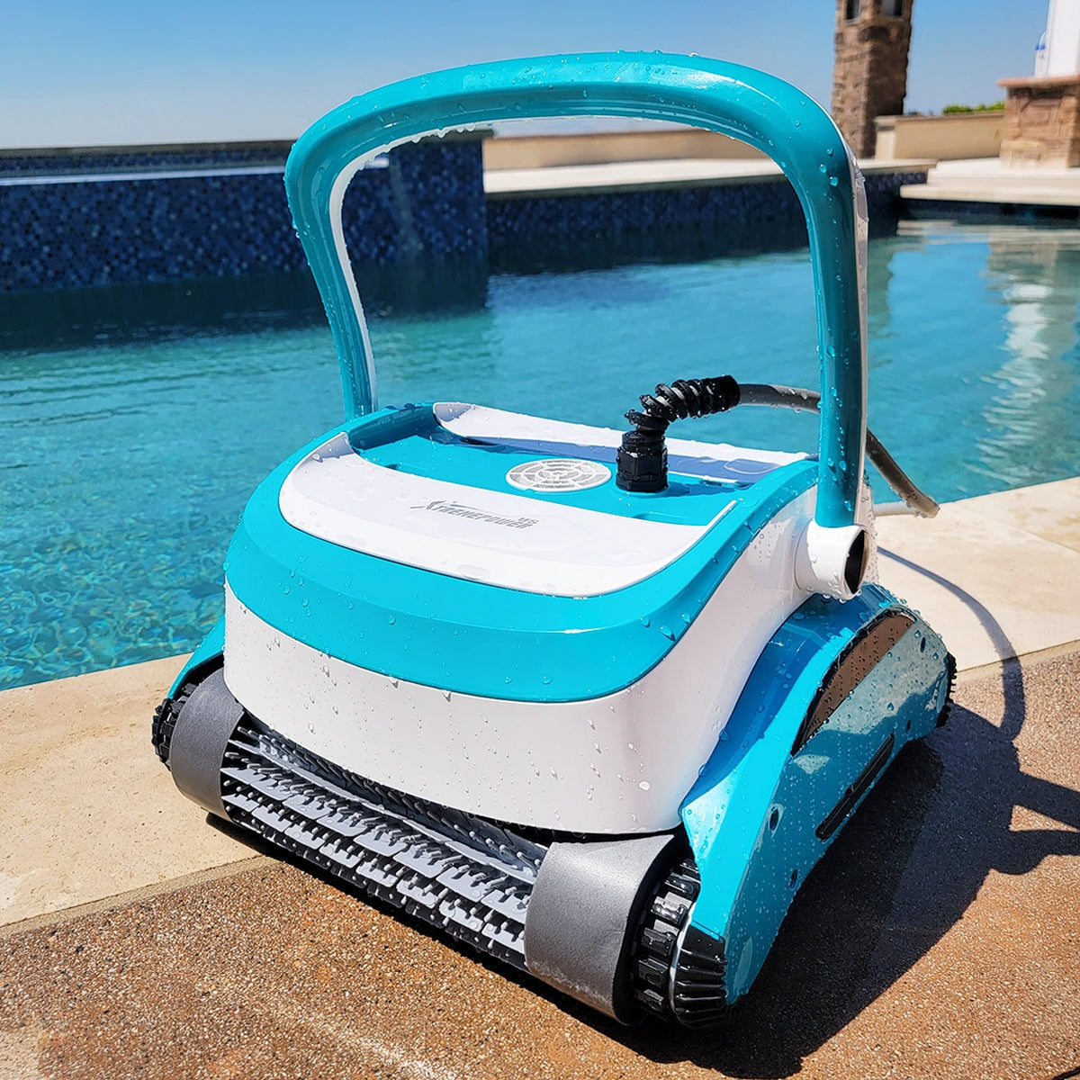 XtremepowerUS 150W Robotic Vacuum Cleaner In-Grounds Pools Efficient Dual Scrub - 75067