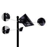 AVS Energy Solar LED Flood Light 15 Watt 2100 Lumens 5000K - AVS-BLK-15W
