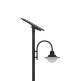 AVS Energy Solar Street Pole Light 20 Watt 3000 Lumens 5000K Black Housing Pathway Lighting Garden Light Solar Post Top CAPE Light -  AVS-CAPE-20W