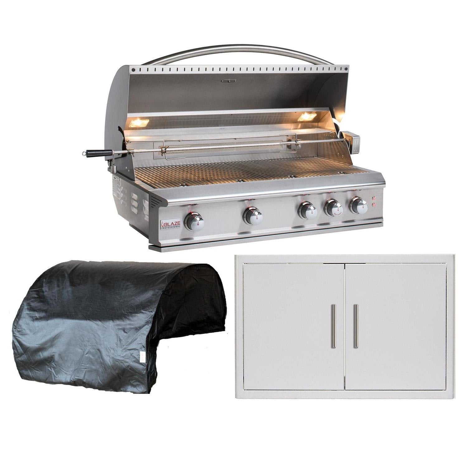 Blaze Professional LUX 3-Piece 44-Inch Propane Outdoor Kitchen Package - BLZ-4PRO-LP-3PC-SC