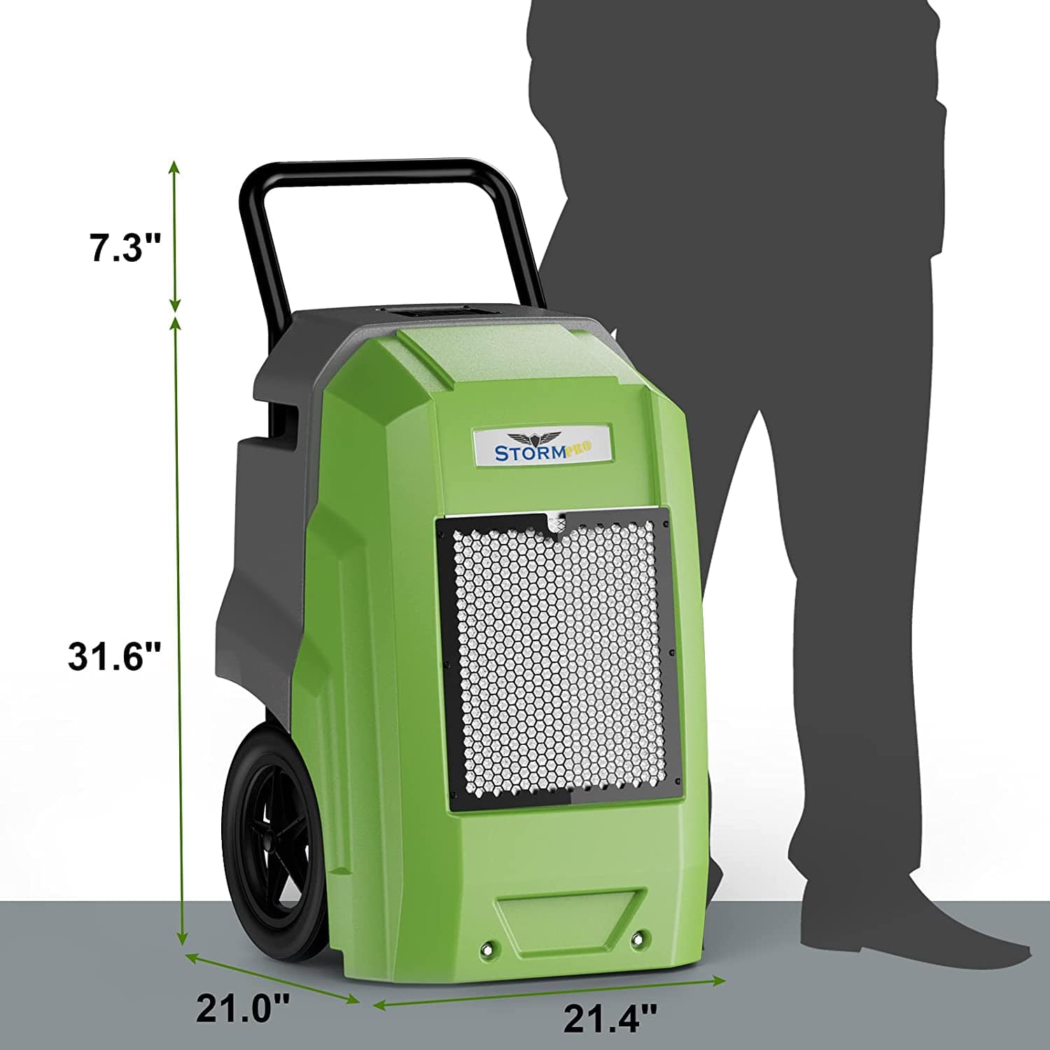 AlorAir® Storm Pro Dehumidifier | 180 PPD Smart Wi-Fi Industrial Dehumidifier - Storm Pro-G-AMZ-A-1
