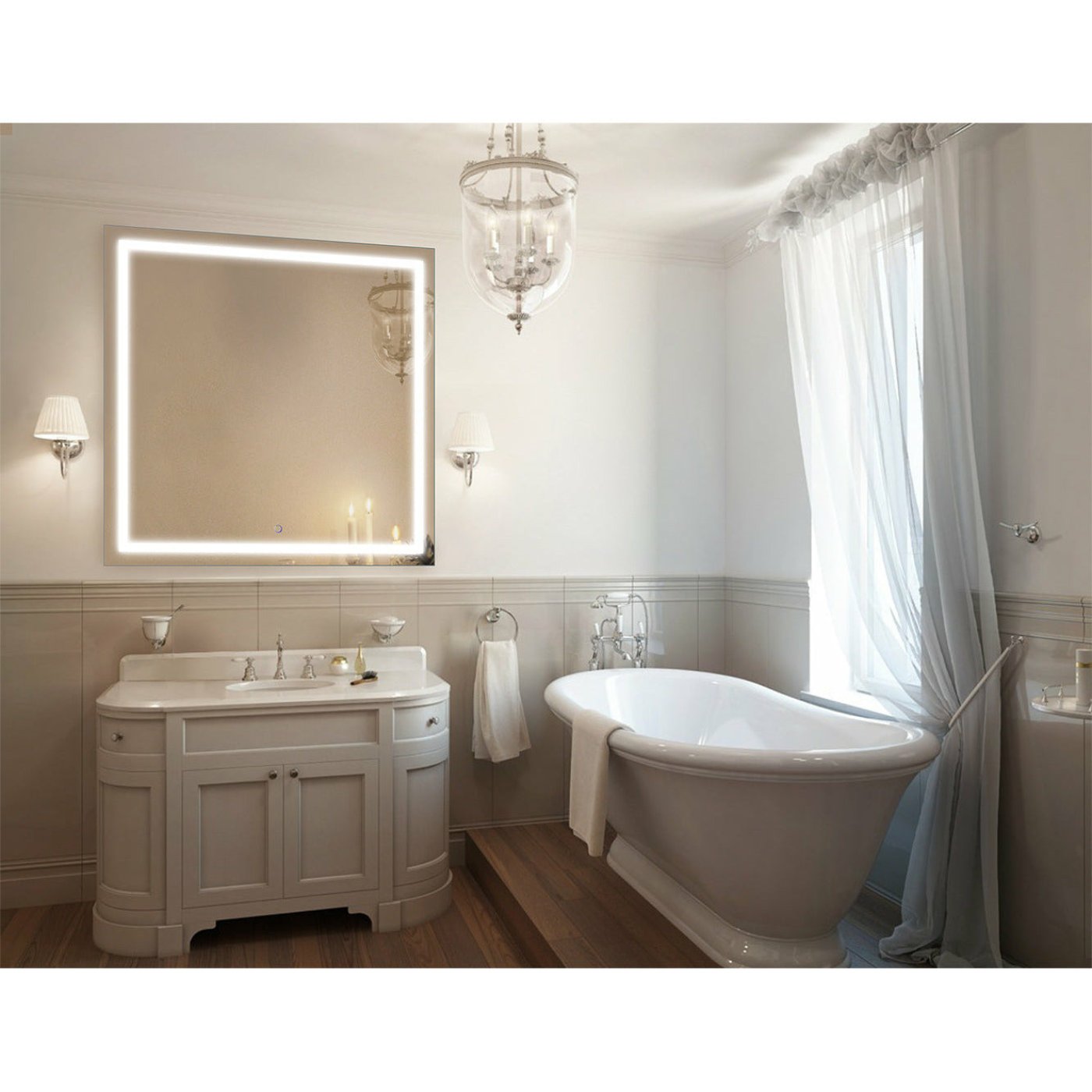 Krugg Icon 42" X 42" LED Mirror ICON4242 - Backyard Provider