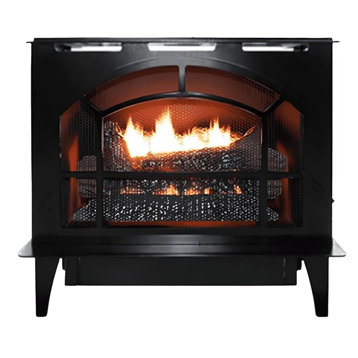 Buck Stove Townsend II 32,000 BTU's Vent Free Steel Series Gas Stove New - NVS-TOWNSEND-BLK-LP