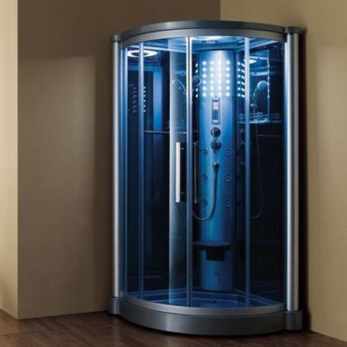 Mesa Steam Shower - Blue Glass - WS-801L