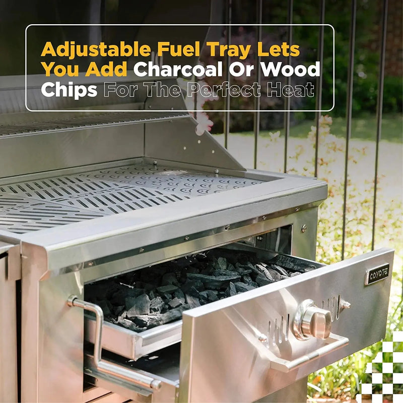 Coyote 36" Charcoal Grill Built-in - C1CH36