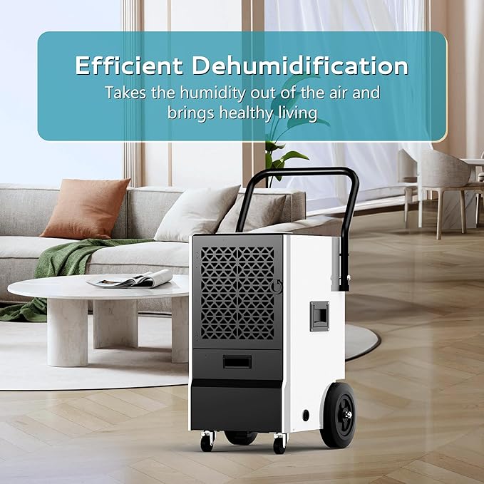 EUHOMY 160 Pints Commercial Dehumidifie Industrial Dehumidifier - DH-01