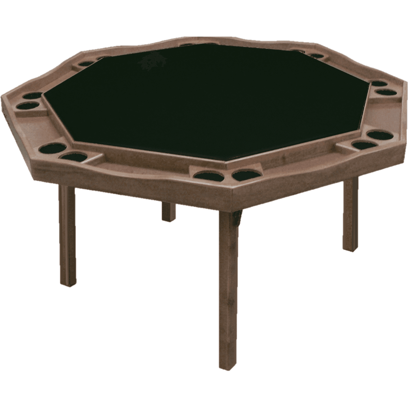 Kestell 57" Oak Contemporary Octagon Folding Poker Table - 85