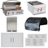 Blaze Professional LUX 7-Piece 44-Inch Propane Outdoor Kitchen Package - BLZ-4PRO-LP-7PC-SC