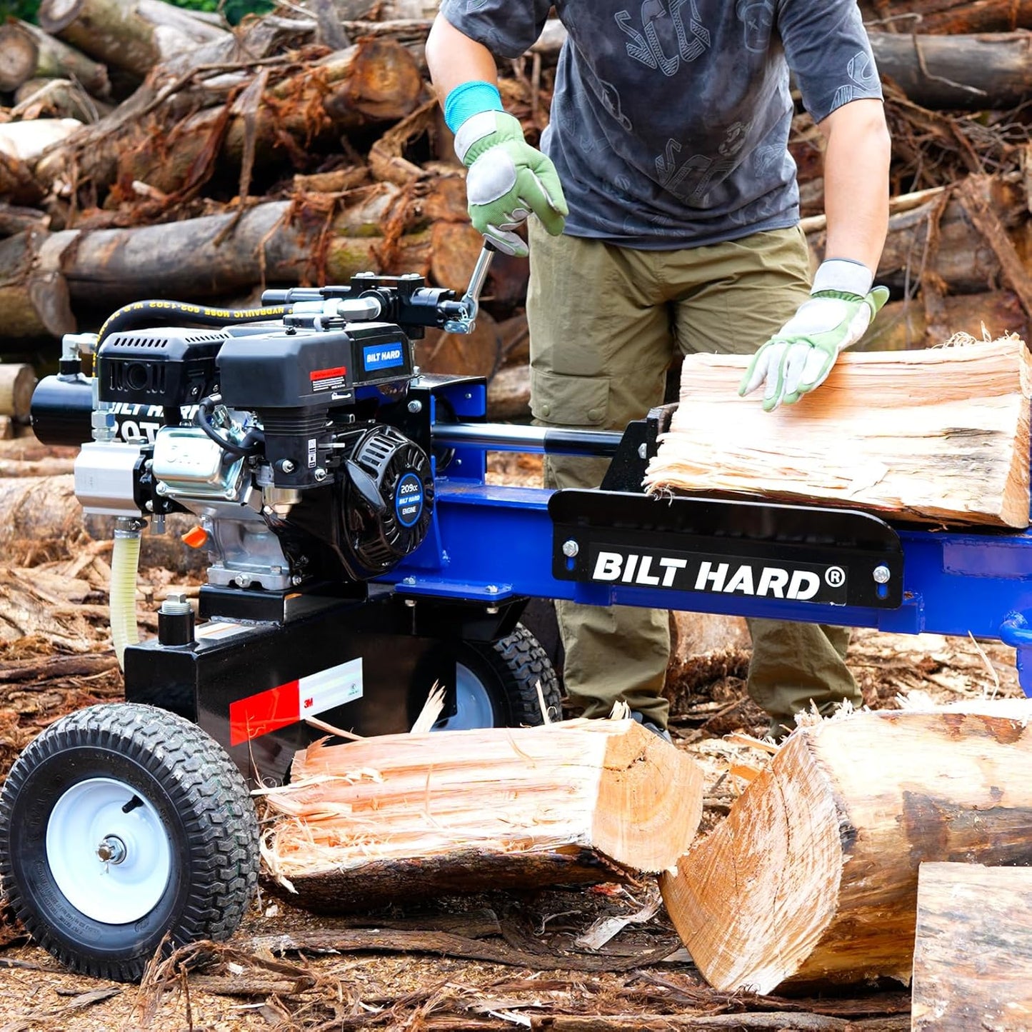 BILT HARD 20-Ton Gas Log Splitter, Hydraulic - TGA-0213