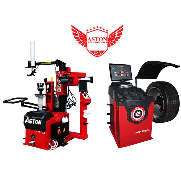 Aston Leverless Center Post Tire Changer Combo Fully Automatic - T6-3022 - Backyard Provider