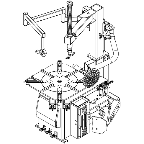 Aston Tire Changer 2.0HP Stronger Motor & Wheel Balancer Combo - 5800-3022 - Backyard Provider