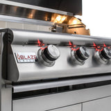 Blaze Premium LTE Marine Grade 32-Inch 4-Burner Natural Gas Grill w/ Rear Infrared Burner & Grill Lights - BLZ-4LTE2MG-NG+BLZ-4-CART-SC