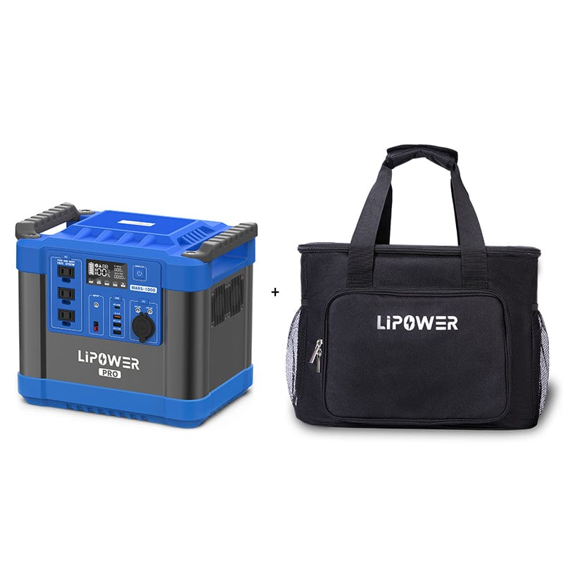 LIPOWER Portable Power Station 1200W LiFePO4 Battery MARS-1000 PRO