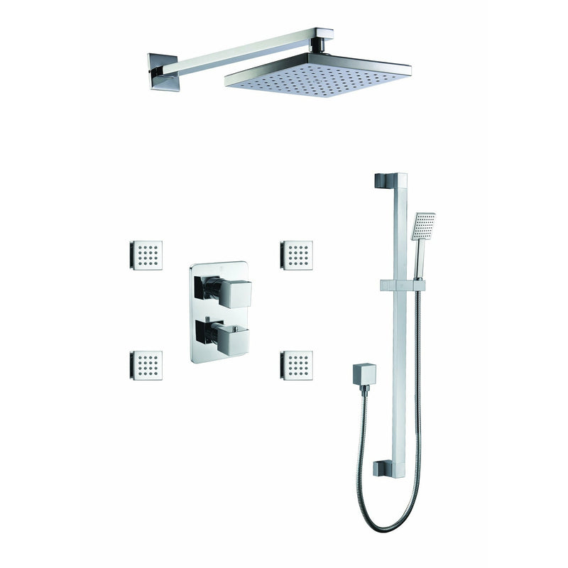 ALFI 3 Way Thermostatic Shower Set with Body Sprays AB2287