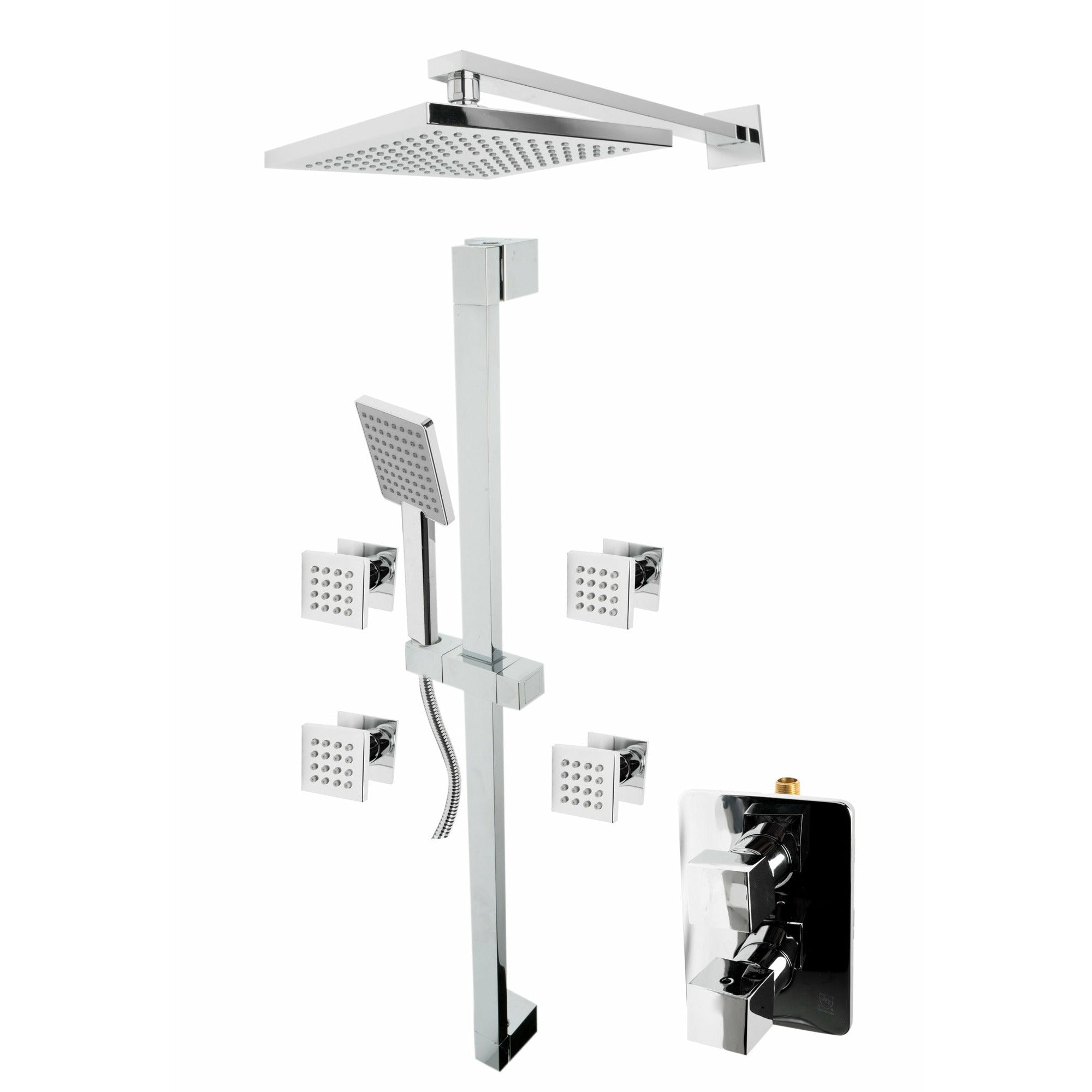 ALFI 3 Way Thermostatic Shower Set with Body Sprays AB2287