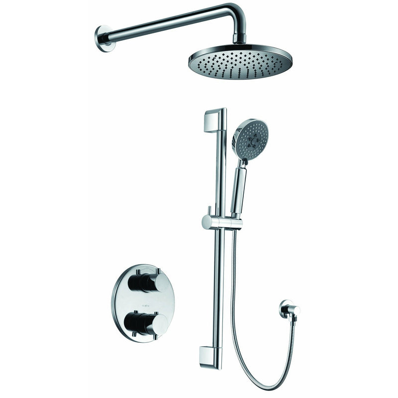 ALFI Round Style 2 Way Thermostatic Shower Set AB2545