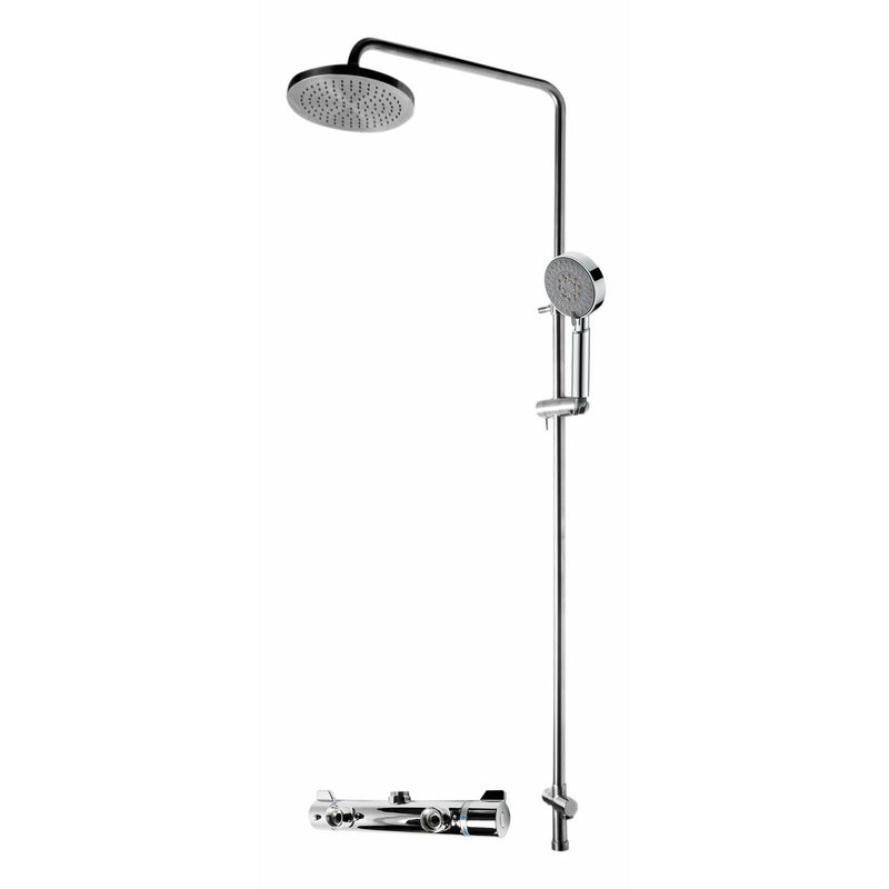 ALFI Round Style Thermostatic Exposed Shower Set - Ab2867