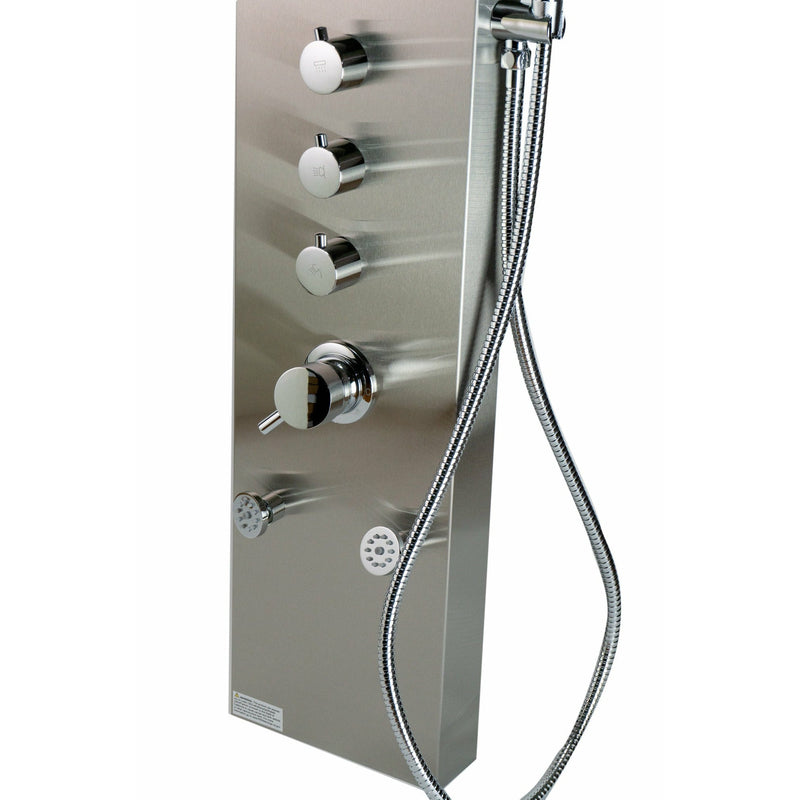 ALFI Stainless Steel Shower Panel with 6 Body Sprays ABSP40