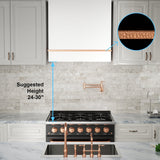 Akicon Range Hood 30", Ultra Quite Stainless Steel Kitchen Hood One Stacks with LED Light & Dishwasher-Safe Filters, Hood Vents for Kitchen, 3 Speeds, 600 CFM