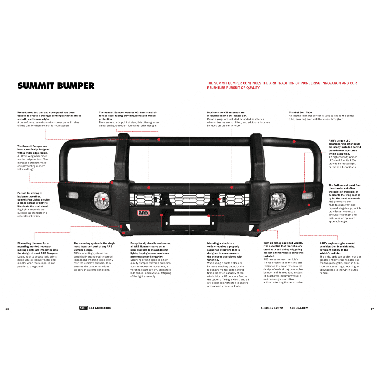 ARB Front Summit Bull Bar for 2016+ Toyota Tacoma