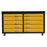 Chery Industrial AS-IS 6ft Storage Cabinet with Workbench 10 Drawers D_WW000196