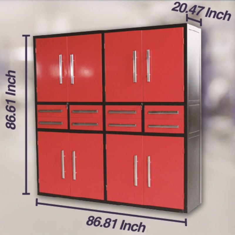 Chery Industrial AS-IS 7ft Storage Cabinet 8 Drawers & 8 Cabinets D_WW000214