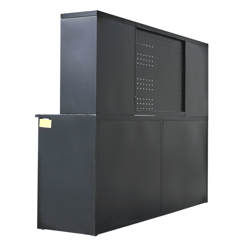 Chery Industrial AS-IS 7' Garage Storage Cabinet with Workbench 18 Drawers & 4 Cabinets & Pegboard