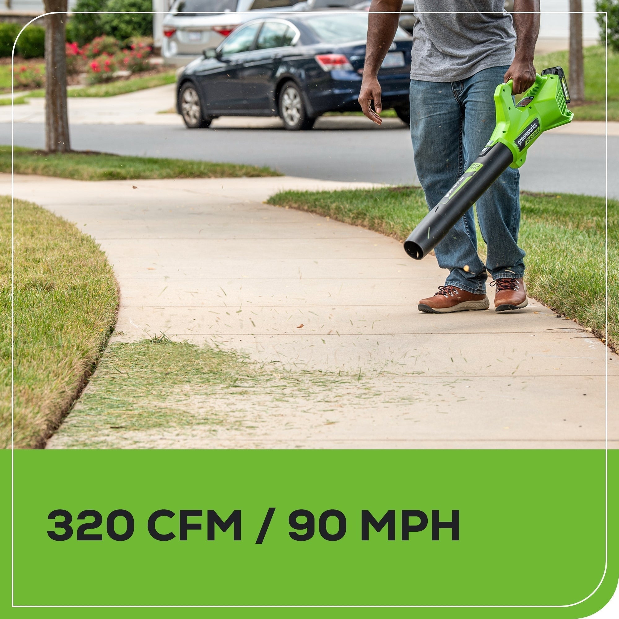 Greenworks 48V 21" Mower, Trimmer & Blower Combo Kit w/ Batteries - 1349002