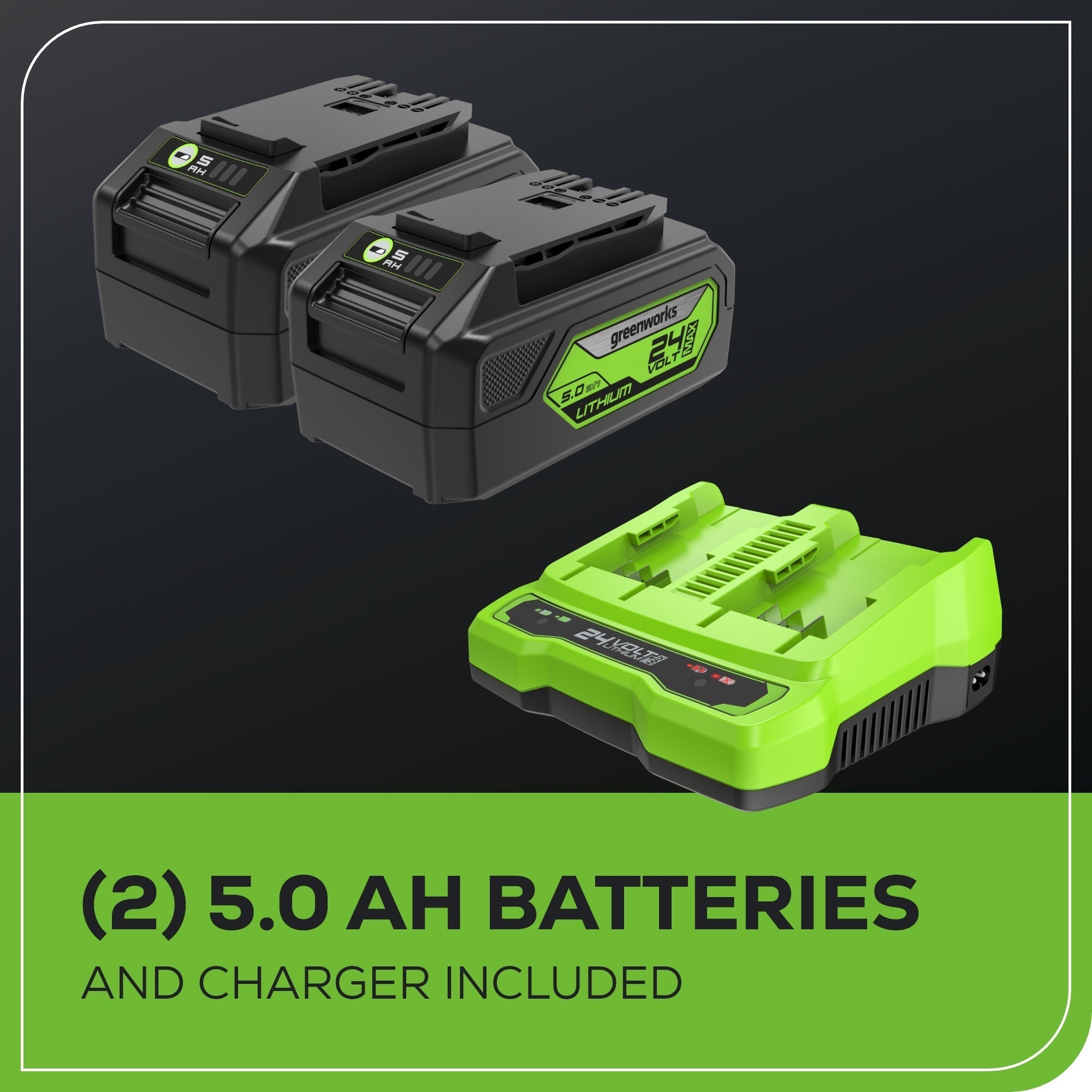 Greenworks 48V 21" Mower, Trimmer & Blower Combo Kit w/ Batteries - 1349002