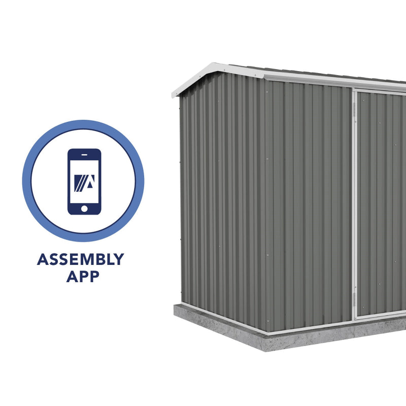 Absco 10x10x7 ft Premier Metal Storage Shed - AB1002