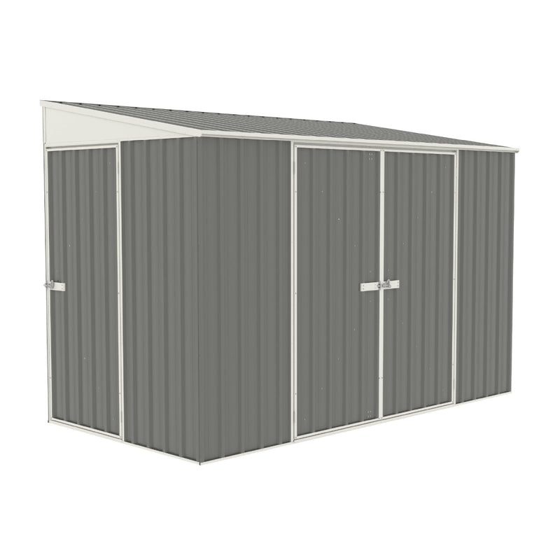 Absco | 10x5 ft Lean To Metal Bike Shed - AB1101