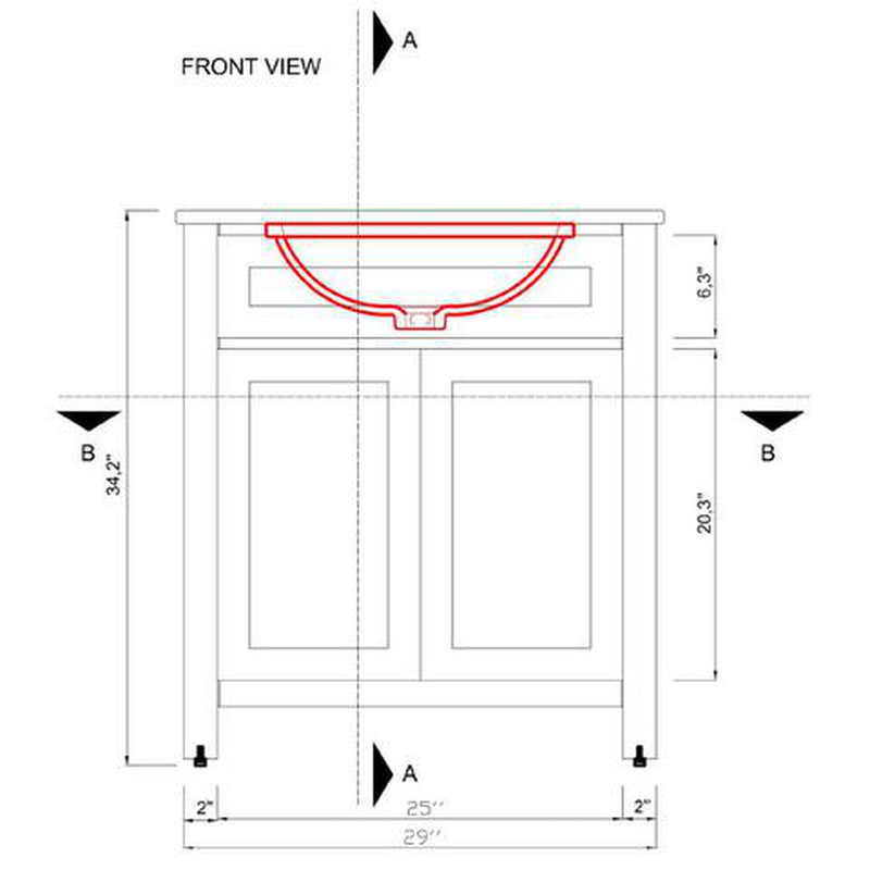 Alya Bath Norwalk 30" Single Espresso Freestanding Bathroom Vanity With Carrara Marble Top, Ceramic Sink and Wall Mounted Mirror - HE-101-30-E-CWMT + HE-101/102-30-E-M - Backyard Provider