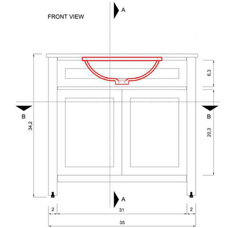 Alya Bath Norwalk 36" Single Blue Freestanding  Bathroom Vanity With Carrara Marble Top, Ceramic Sink and Wall Mounted Mirror - HE-101-36-B-CWMT + HE-101/102-36-B-M - Backyard Provider