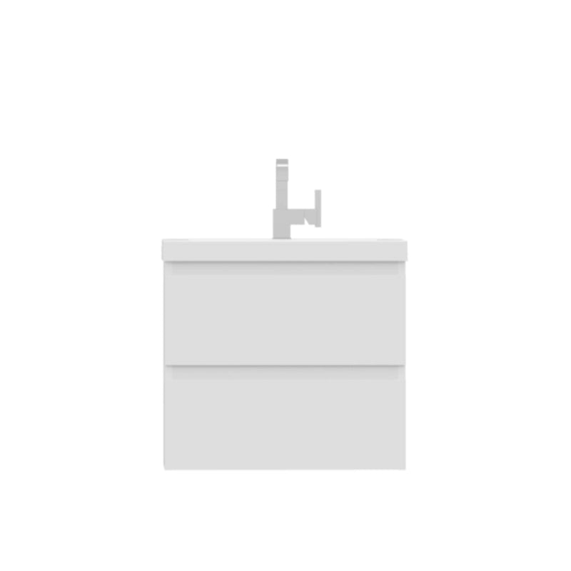 Alya Bath Paterno 24" Single White Modern Wall Mounted  Bathroom Vanity With Acrylic Top and Integrated Sink - AB-MOF24-W - Backyard Provider