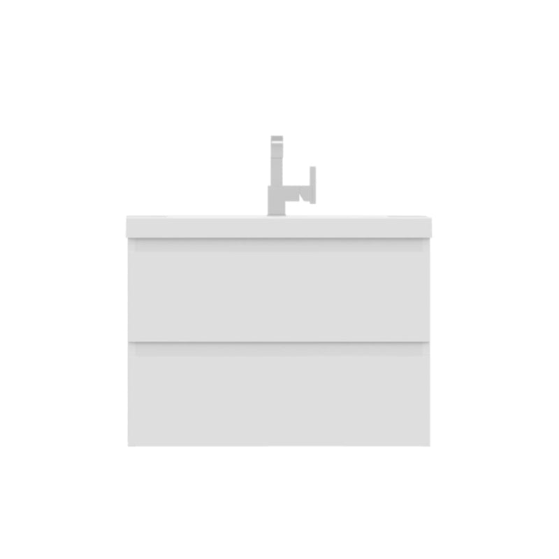 Alya Bath Paterno 30" Single White Modern Wall Mounted  Bathroom Vanity With Acrylic Top and Integrated Sink - AB-MOF30-W - Backyard Provider