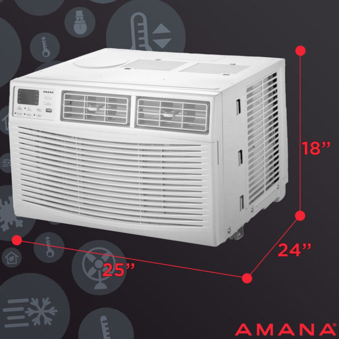 Amana Window/Wall Air Conditioners _ AMAP182CW