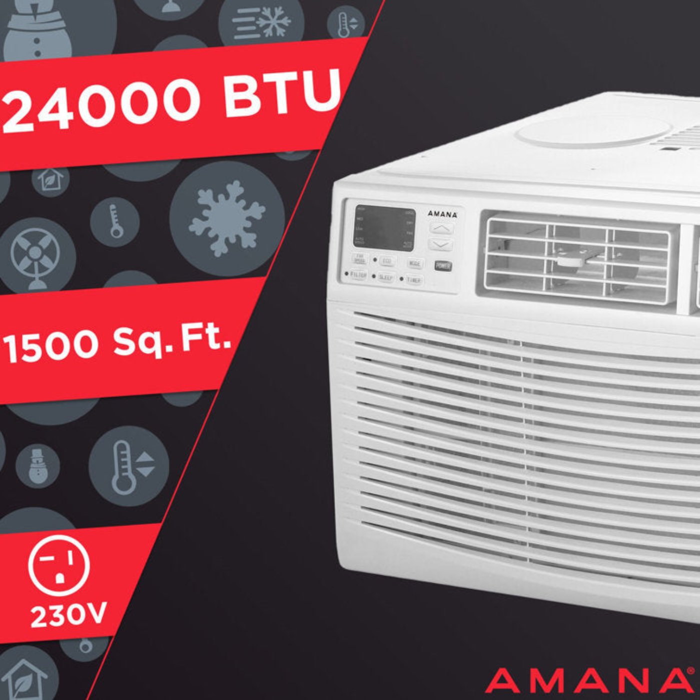 Amana Window/Wall Air Conditioners | AMAP242CW