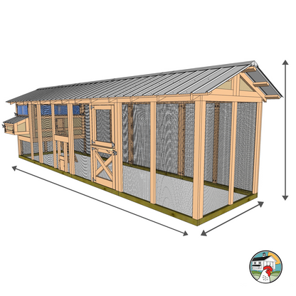 Carolina Coops American Coop | 6  Foot Wide Chicken Coop - AMER-BR-BH-6-12