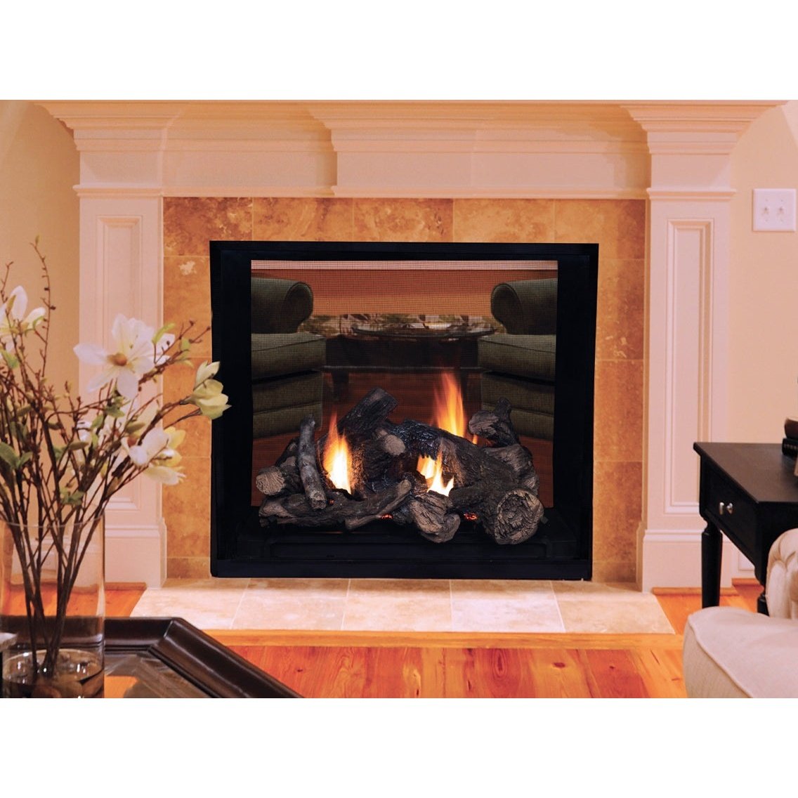 Astria Montebello 40" 2 Sided Traditional Direct Vent Gas Fireplace