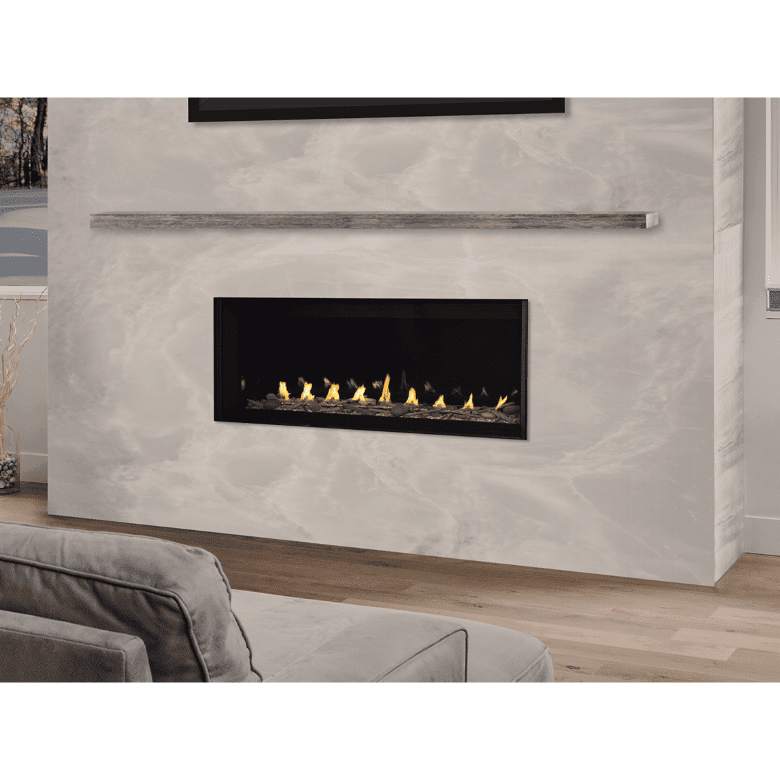 Astria Omega DLX Linear Contemporary Vent-Free Gas Fireplace