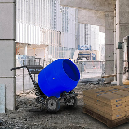 BILT HARD 4 Cu.Ft. Electric Cement Mixer, Heavy Duty Portable - TCA-0053