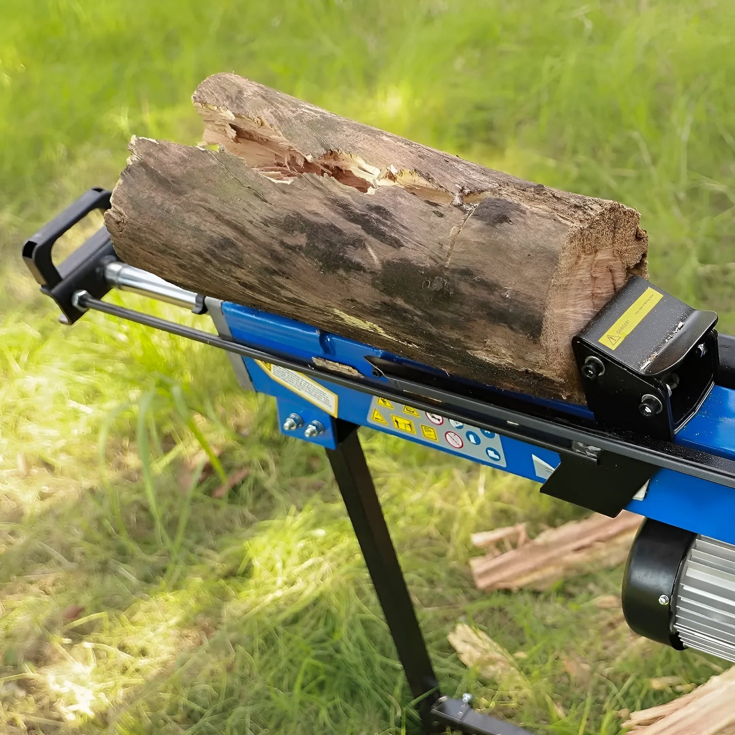 BILT HARD Log Splitter 6.5 Ton with Stand, Wood Electric Powered, Hydraulic Ram, Firewood Splitting Machine Black Stand Wood Splitter - TLA-0102