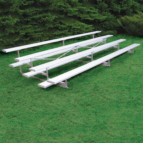 4 Row 21' All Aluminum Standard Bleacher - G4S-JAY-BLCH-4AL