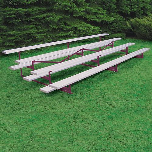 4 Row 21' Outdoor Standard Aluminum Bleacher - BLTR421