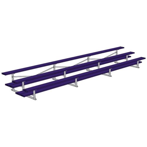 3 Row 21' All Aluminum Preferred Bleacher - BL321SD