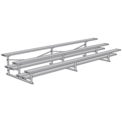 3 Row 15' All Aluminum Preferred Bleacher - NB-0315GPRF