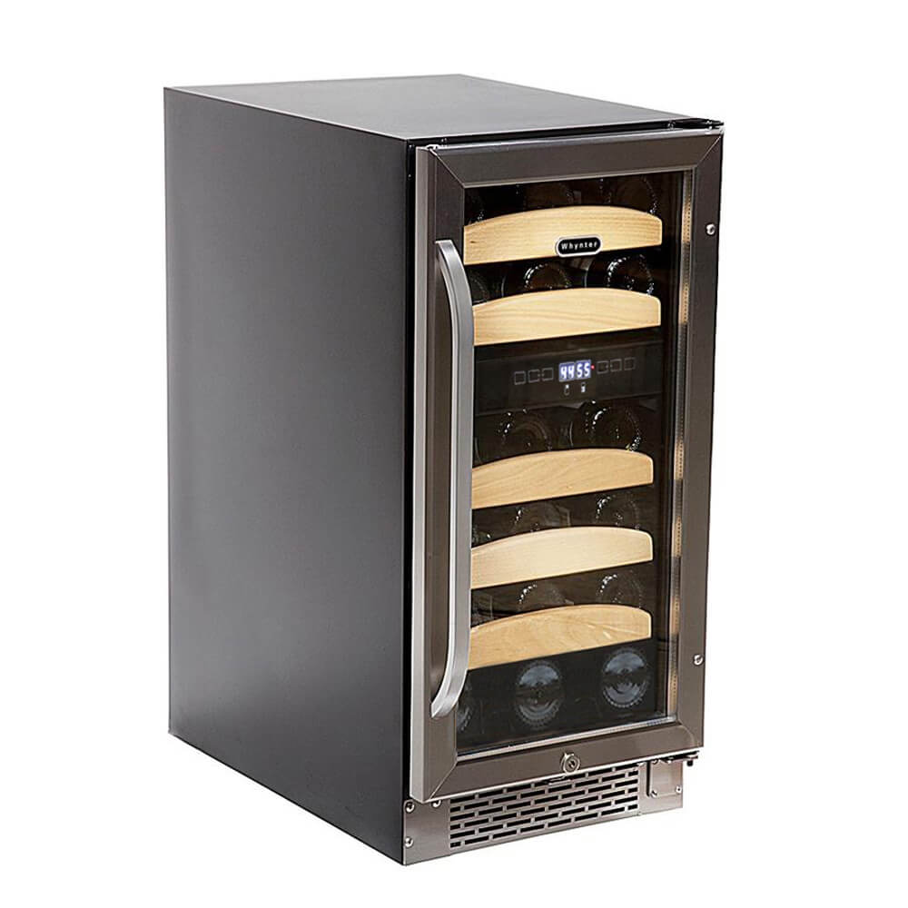 Whynter 28 bottle Dual Temperature Zone Built-In Wine Refrigerator BWR-281DZ